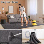 Keeko 5x5 Square Area Rugs for Living Room Bedroom, Soft Washable Carpet - Image 3