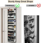 Over The Door Hanging Organizer 6-Shelves and 12 Side Pockets, Over The Door - Image 4