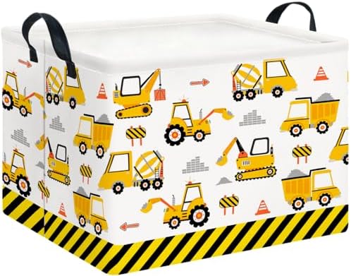 CLOCOR Rectangular Storage Basket, Collapsible Cute Pattern Storage Bin by CLOCOR