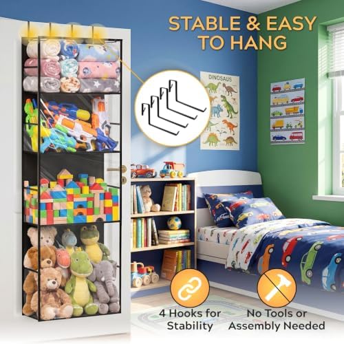 Ofiray-home Over the Door Stuffed Animal Storage - Image 5