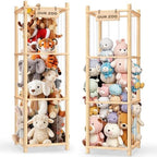Woodure Stuffed Animal Storage & Organizer, Wooden Cute Zoo Toy Holder by CraftingNatureandComforts