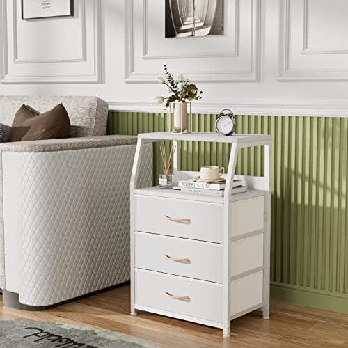 Furnulem White Night Stand - Image 6