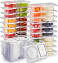 Reusable Snack Containers with Lids 20Pcs, Travel Snack Pack Boxes Camping by DWTSDANWEITESI