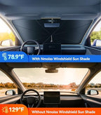 2026 Upgraded Nmoiss True Dual Layer Air Cool Windshield Sun Shade Umbrella - Image 5