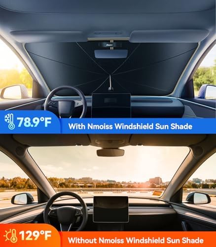2026 Upgraded Nmoiss True Dual Layer Air Cool Windshield Sun Shade Umbrella - Image 5