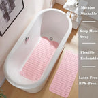 YANZIFLY Bathtub Mat for Shower: Soft Silicone Bath Mat Non Slip - Image 5