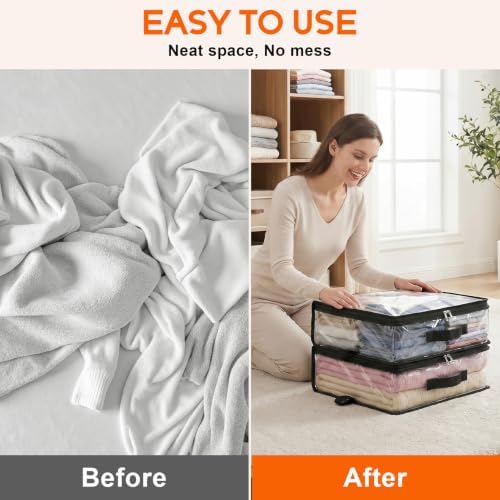 10 Pack Clear Storage Bags - Image 3