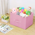 EBIGIC Pink Bins 9.0"x7.5"x7.5" Small Size Fabirc Foldable Closet Toy Organizer - Image 5