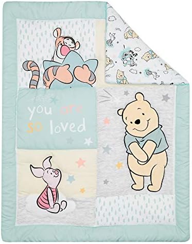 Lambs & Ivy Disney Baby Winnie the Pooh Hugs 3Pc Nursery Crib Bedding Set - Image 3
