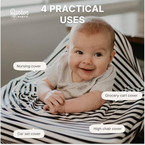 Parker Baby Co. Multi-Use Cover: Carseat Cover, Nursing Cover - Image 5