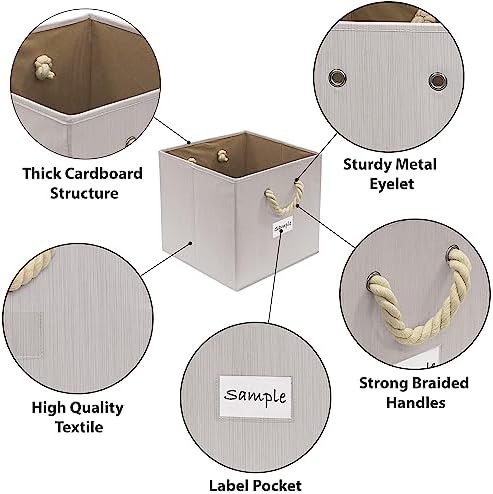 Simple Houseware 11-Inch Cube Storage Bin - Image 3