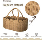 Diaper Caddy Organizer, Paper Rope Storage Baskets Nursery Bin - Image 2