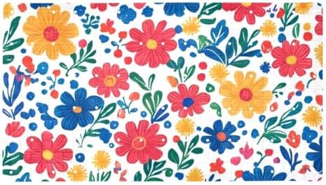 Bathtub Mat Non Slip 26.8x15.1In, Flowers Bath Mat by Anna+Cowper