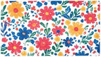Bathtub Mat Non Slip 26.8x15.1In, Flowers Bath Mat by Anna+Cowper