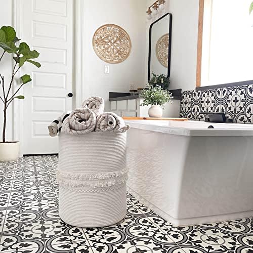 CherryNow 70L Woven Rope Laundry Basket - Image 6