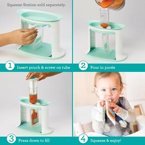 Infantino Reusable Squeeze Pouches, 3.5 oz, Reusable Pouches - Image 5