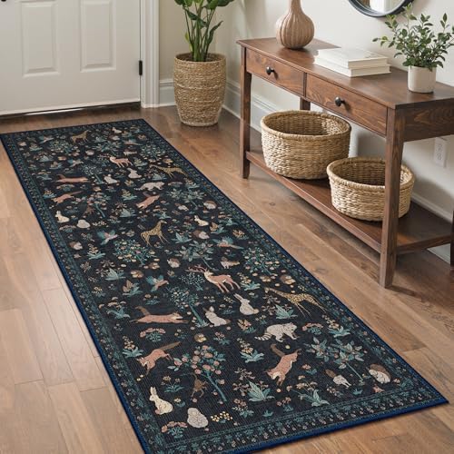 BESBLEE 2X5 Washable Kitchen Runner Rug, Animal Non Slip - Image 2