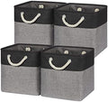 Temary Storage Baskets 4 Pack Fabric Storage Cubes Basket by TEMARY