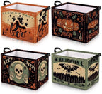 4 Pcs Vintage Halloween Storage Basket by Bulyoou