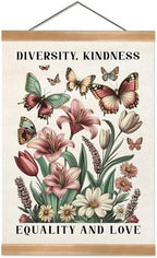ZTGDA Diversity and Kindness Wall Art, Equality and Love Inspirational Hanging by Unknown