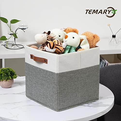Temary Storage Cubes 12x12 Fabric Cube Storage Bins Foldable Storage Baskets - Image 2