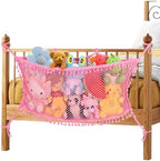 Stuffed Animal Storage Net, Large Bedside Toy Organizer Net, Cotton Plushie Toy by erogeen