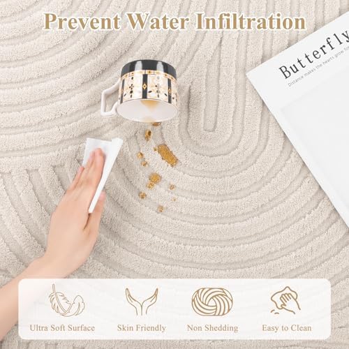 Pauwer 8x10 Area Rugs for Living Room, Modern Non Slip Washable Rug - Image 5