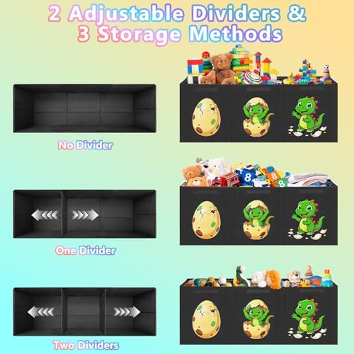 Livole Large Toy Box Collapsible Kids Toy Chest Bins - Image 5