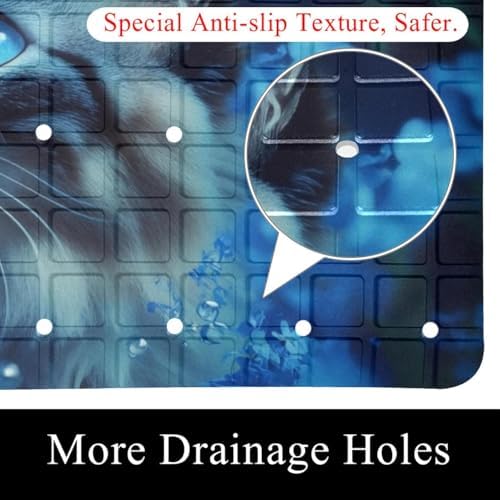 Shower Mat Bathtub Mat, 26.8x15.1 inch, Non-Slip Bath Mat - Image 2