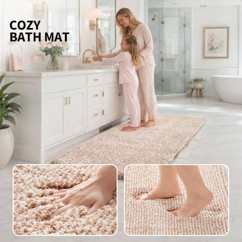 ILANGO Bathroom Rugs 30" × 20", Extra Soft Absorbent Microfiber Bath Rugs - Image 5