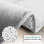 Clara Clark Bathroom Rugs, Velvet Memory Foam Bath Mat, Machine Washable Bath - Image 4