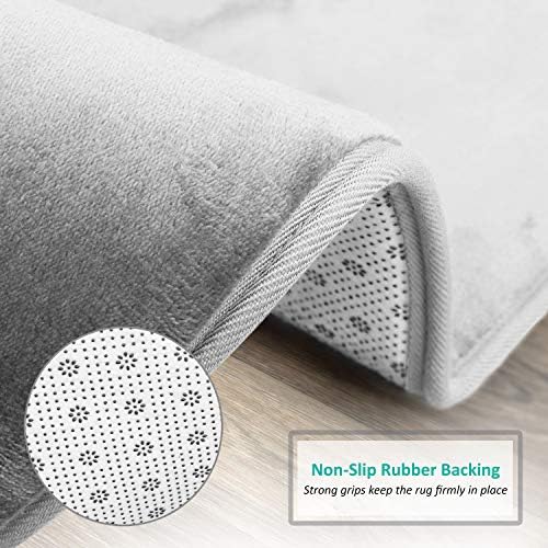 Clara Clark Bathroom Rugs, Velvet Memory Foam Bath Mat, Machine Washable Bath - Image 4