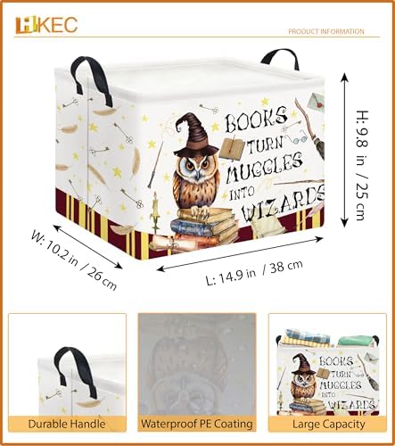 Rectangle Storage Basket with Handles, Collapsible Storage Bin, Books Box - Image 6