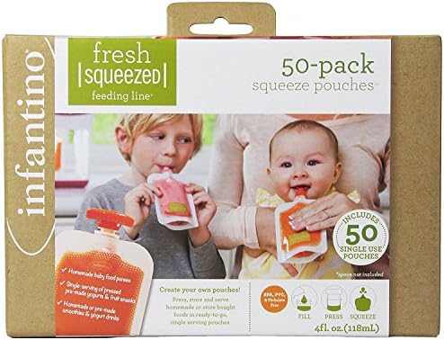 Infantino Disposable Baby Food Pouches, Homemade Baby Food by Infantino