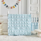 Ruffled Crib Bedding Set Baby Boho Quilted Comforter - Image 2