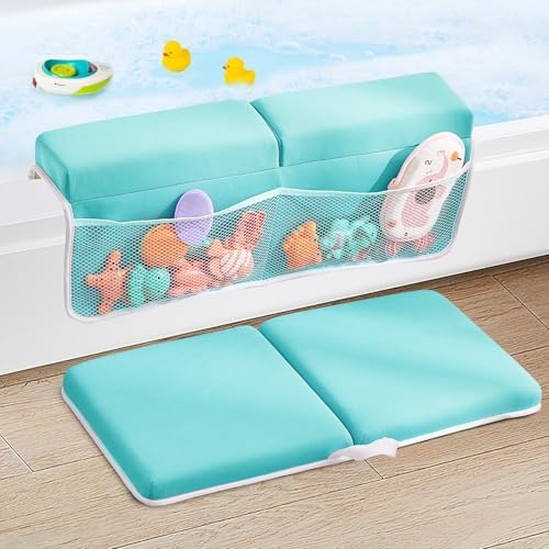 Baby Bath Kneeler and Elbow Rest Pad Set, Bath Kneeling Pad Thick Soft Quick by ILPEOD