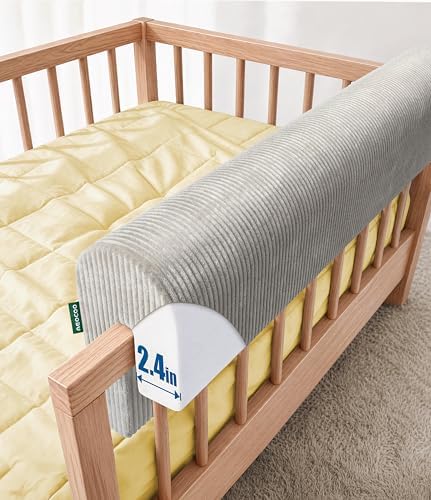 AEOCOO Bed Rail Bumpers for Toddlers, J-Shaped 2.3 Ft Kid Bed Bumpers by Unknown