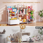 BBLIKE Kids Bookshelf and Toy Storage Organizer - Image 5