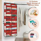Over The Door Organizer 5 Tiers Extra Large Behind Door Storage of 10 - Image 6