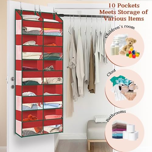 Over The Door Organizer 5 Tiers Extra Large Behind Door Storage of 10 - Image 6