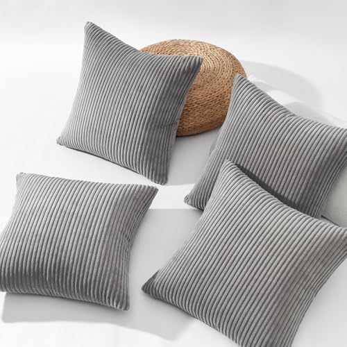 Topfinel Decorative Grey Throw Pillow Covers Cushion Cases, Mix and Match - Image 4