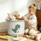 Cute Nursery Bin, Baby Toy Organizer, Storage Basket - Image 2