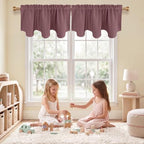NICETOWN Dry Rose Blackout Valance Curtain by NICETOWN