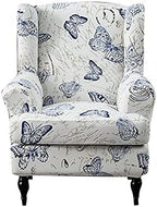 NILUOH Wingback Chair Covers 2-Piece, Armchair Slipcovers by NILUOH