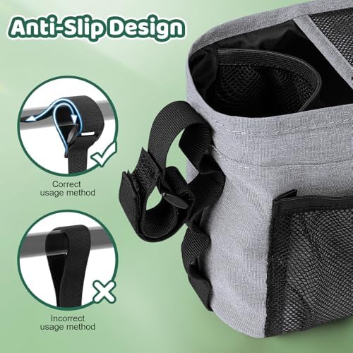 Universal Stroller Caddy with Cup Holder, Stroller Organizer Bag - Image 4