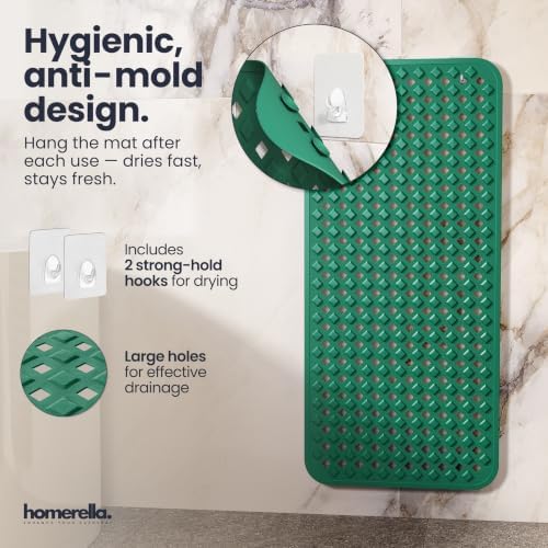 homerella Bathtub Mat Non Slip 35x16 Shower Mat Non Slip Anti Mold BPA Free - Image 4