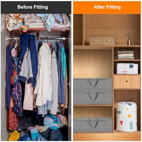 2 Pack 85L Comforter Storage Bags, Extra Large Bedding Storage Bags - Image 6