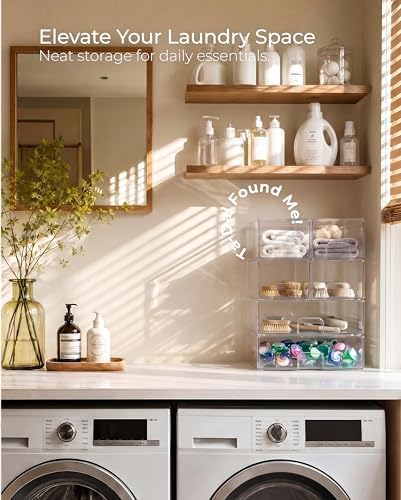 Stackable Storage Drawer Organizers Set of 6 - Image 3