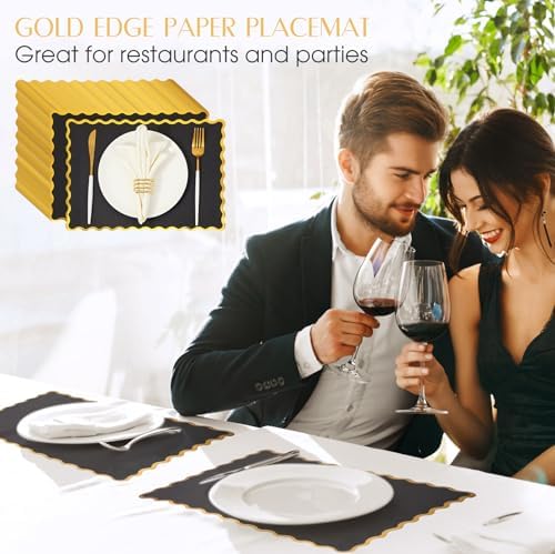 Foldtier 150 Pcs Disposable Paper Placemats Bulk 10"x14" - Image 4