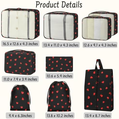 9 Set Packing Cubes for Travel Essentials - Image 2